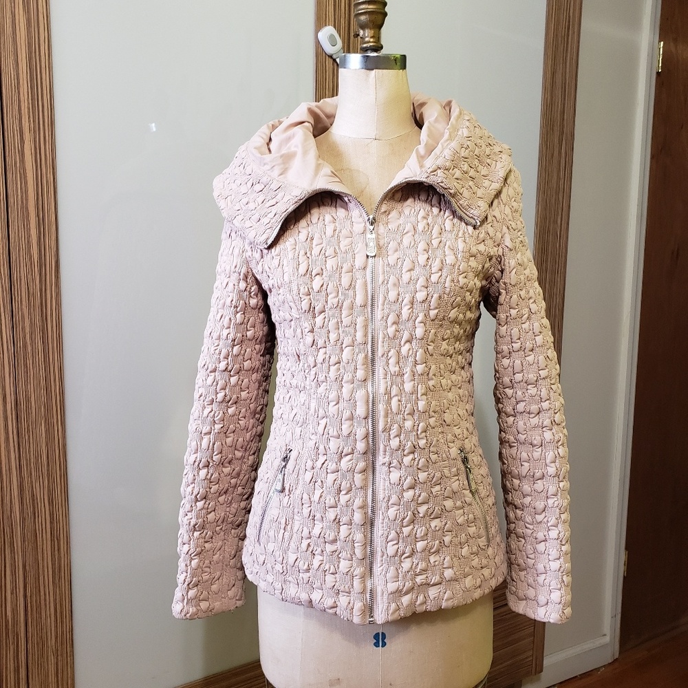 Beige Jacket Basic Editions Size 46, Large 6-8 - image 3